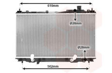 Chladič, chlazení motoru VAN WEZEL 25002114