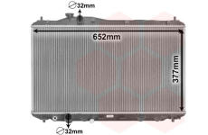 Chladič, chlazení motoru VAN WEZEL 25002702