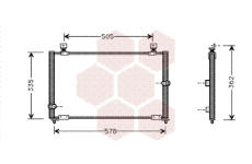 Kondenzátor, klimatizace VAN WEZEL 25005108
