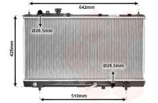 Chladič motora VAN WEZEL 27002167