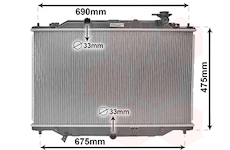 Chladič, chlazení motoru VAN WEZEL 27002270