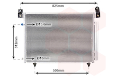 Kondenzátor, klimatizace VAN WEZEL 27005196