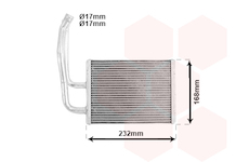 Výměník tepla, vnitřní vytápění VAN WEZEL 27006299