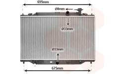Chladič, chlazení motoru VAN WEZEL 27012711