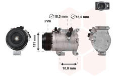 Kompresor klimatizácie VAN WEZEL 2701K706