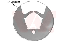 Ochranný plech proti rozstřikování, brzdový kotouč VAN WEZEL 2815375
