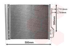 Kondenzátor, klimatizace VAN WEZEL 29005013