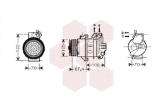 Kompresor, klimatizace VAN WEZEL 2900K009