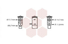Expanzní ventil, klimatizace VAN WEZEL 30001111
