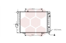 Chladič, chlazení motoru VAN WEZEL 30002096
