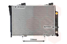 Chladič, chlazení motoru VAN WEZEL 30002147