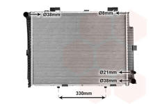 Chladič, chlazení motoru VAN WEZEL 30002208