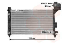 Chladič, chlazení motoru VAN WEZEL 30002248