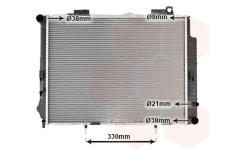 Chladič, chlazení motoru VAN WEZEL 30002302