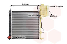 Chladič, chlazení motoru VAN WEZEL 30002336