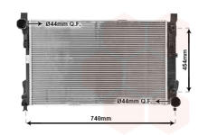 Chladič, chlazení motoru VAN WEZEL 30002339