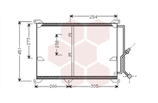 Kondenzátor, klimatizace VAN WEZEL 30005197