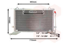 Kondenzátor, klimatizace VAN WEZEL 30005268