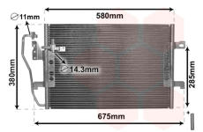 Kondenzátor, klimatizace VAN WEZEL 30005289