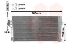Kondenzátor, klimatizace VAN WEZEL 30005352
