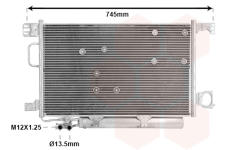 Kondenzátor, klimatizace VAN WEZEL 30005361