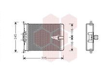 Výměník tepla, vnitřní vytápění VAN WEZEL 30006187