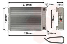 Výměník tepla, vnitřní vytápění VAN WEZEL 30006312