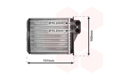 Výměník tepla, vnitřní vytápění VAN WEZEL 30006400