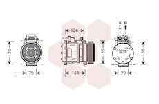 Kompresor, klimatizace VAN WEZEL 3000K054