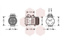 Kompresor, klimatizace VAN WEZEL 3000K057