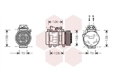 Kompresor, klimatizace VAN WEZEL 3000K084
