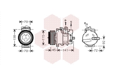 Kompresor, klimatizace VAN WEZEL 3000K439