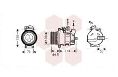 Kompresor, klimatizace VAN WEZEL 3000K476