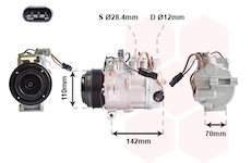 Kompresor, klimatizace VAN WEZEL 3000K676
