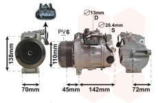 Kompresor klimatizácie VAN WEZEL 3000K682
