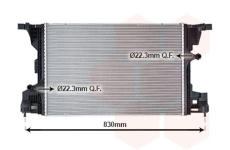 Chladič, chlazení motoru VAN WEZEL 30012715