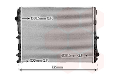 Chladič, chlazení motoru VAN WEZEL 30012723