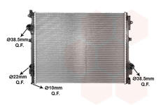 Chladič, chlazení motoru VAN WEZEL 30012736