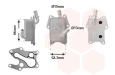 Olejový chladič, motorový olej VAN WEZEL 30013726