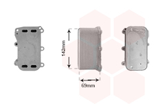 Olejový chladič, motorový olej VAN WEZEL 30013728