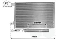 Kondenzátor, klimatizace VAN WEZEL 30015386
