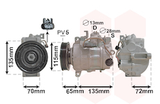 Kompresor, klimatizace VAN WEZEL 3001K702