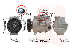 Kompresor, klimatizace VAN WEZEL 3001K703