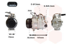 Kompresor, klimatizace VAN WEZEL 3001K713