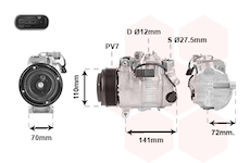 Kompresor, klimatizace VAN WEZEL 3001K716