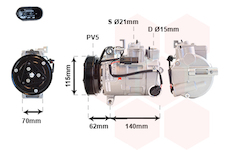 Kompresor, klimatizace VAN WEZEL 3001K717