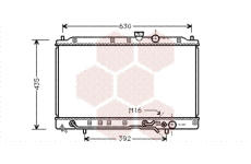 Chladič, chlazení motoru VAN WEZEL 32002078