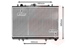 Chladič, chlazení motoru VAN WEZEL 32002188