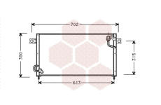 Kondenzátor, klimatizace VAN WEZEL 32005124