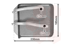 Výměník tepla, vnitřní vytápění VAN WEZEL 32006260